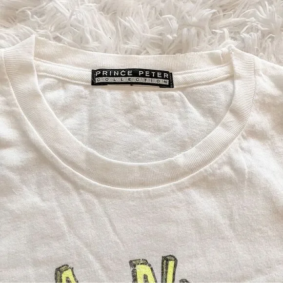 Prince Peter Collection White Have a Nice Trip Graphic Short Sleeve T Shirt SZ S - Picture 3 of 8